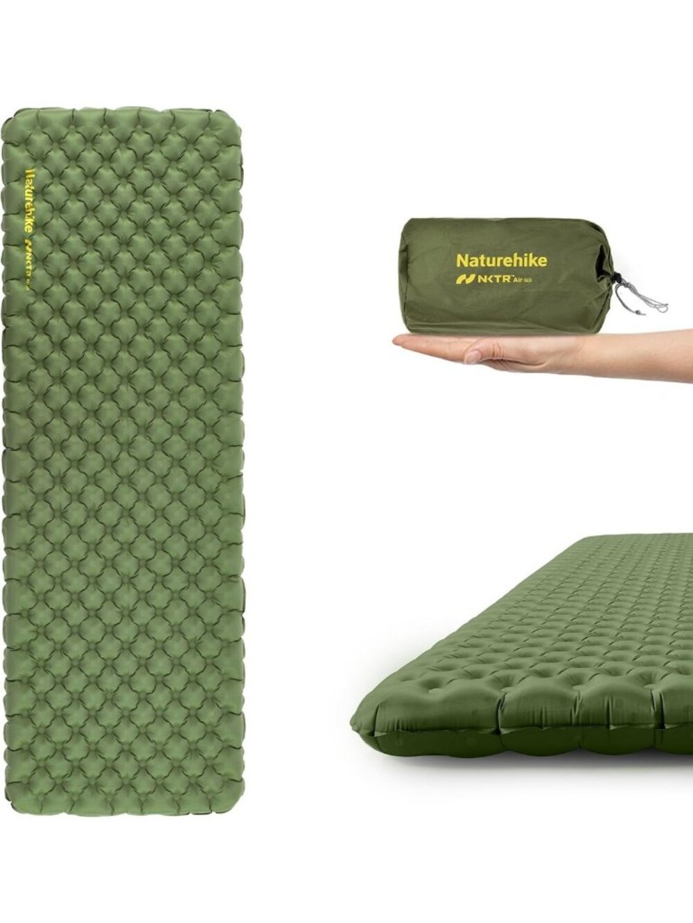 Ultralight Insulated Sleeping Pad 4.6R-Value for Camping & Backpacking